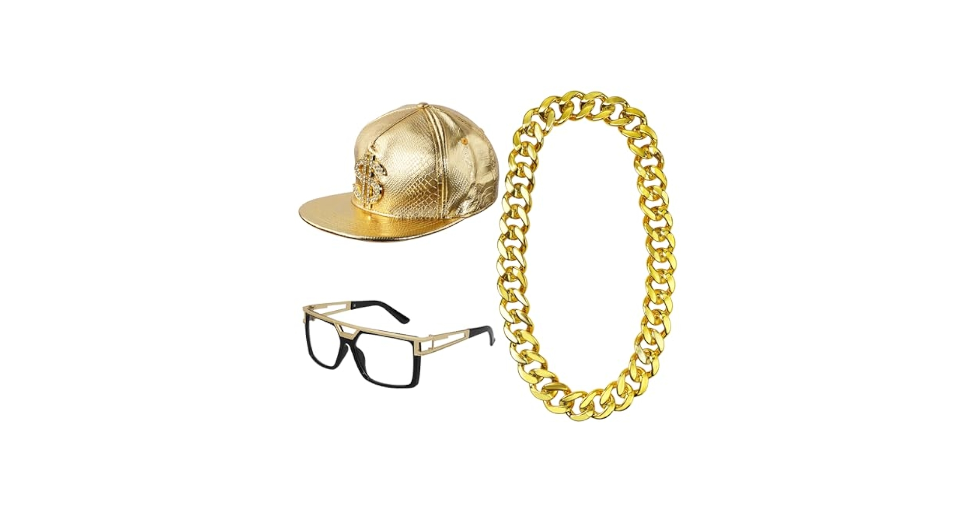 Amazon.com: ONUPGO Hip Hop Costume Kit 80s/90s Rapper