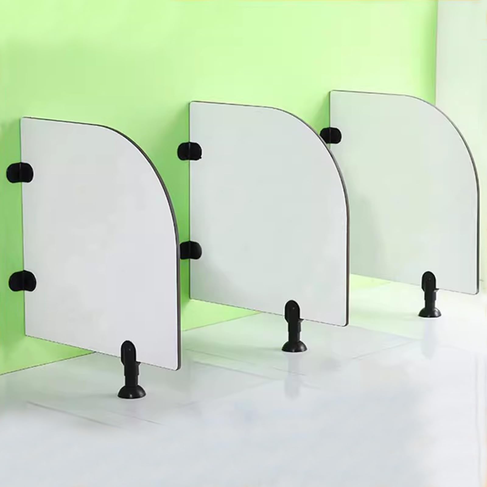 BKSXSOP 2pcs Toilet Privacy Partit Cartoon Kindergarten Baffle School Wood Urinal Sanitary Divider Sn Restroom Partit(L23.6xH23.6in White)