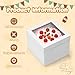 3 Pack Cake Boxes, 10x10x8 Inches Tall Cakes Box with Window, White Cake Boxes with Cakes Boards, Square Bakery Box, for Cake, Treat Cookie Dessert, Pastry, Birthday Party, Mother's Day, Weddings