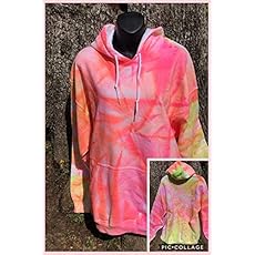 Lime green pink hoodie Clearance