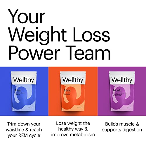 Wellthy Gentle Detox Cleanse (1 Month Supply), Bloating Relief, Weight Loss Colon Cleanser, Flatten Your Stomach & Waist Line, Gut Support, Water Loss Pills #TOP6
