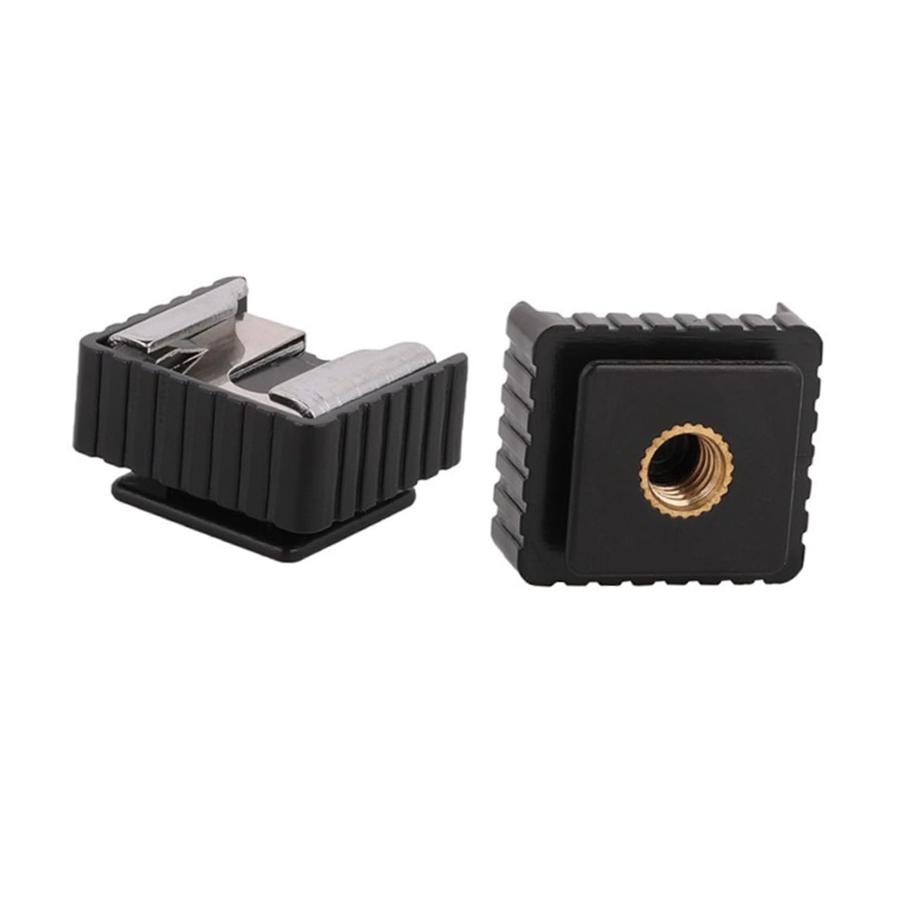 KICHOUSE 4pcs Flash Light Hot Shoe Socket Flashlight Mount Lamp Holder Flash Adapter Flash Adapter Lamp Base / Screw Interface Flash Light Clamp Flash Light Holder Black