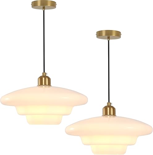 Miniatura 12 de Luces colgantes de globo de cristal, 1 luz, lámpara colgante de isla de cocina, estilo moderno de mediados de siglo, candelabro dorado de granja