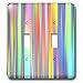 3dRose lsp_234719_2 Image of Blue Yellow Coral Wide Melted Stripes Toggle Switch, Multicolor