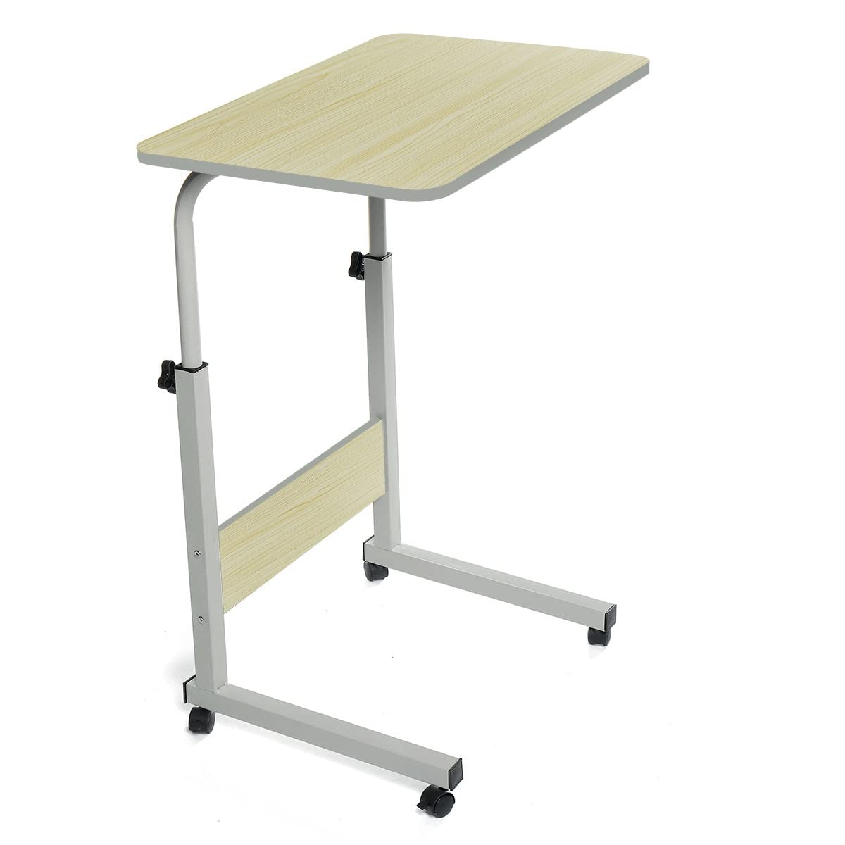 Office Table Laptop Table Stand Adjustable Folding Ergonomic Design Stand Bedroom Dormitory Computer Desk 4 Wheels Standing Desk