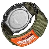 16mmナイロン時計バンド for Casio Mens G-Shock GA-100/110/120/135/2100,DW-5600E/5610/5700/8900,マジックテープカシオリストバンド