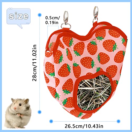 Rabbit Hay Feeder, Guinea Pig Hay Rack Manger Holder, Hanging Feeding Storage Made of Oxford Cloth for Rabbits Guinea Pigs - Image 3