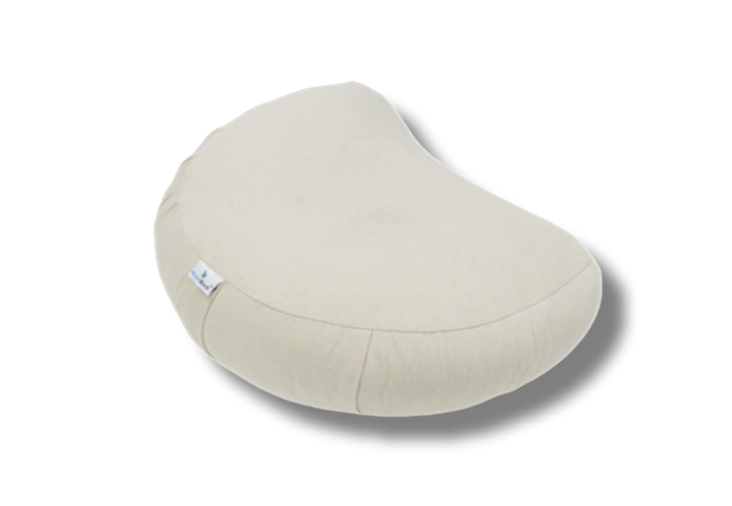 Nutribuck® Buckwheat Crescent Zafu Meditation Cushion Filled With Buckwheat Hulls, This Unique Crescent Design Offers Optimal Comfort And Support For Your Meditative Journey. (Cream) (B08616PT5Q) Amazon Price History, Amazon Price Tracker