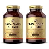 Solgar Skin, Nails & Hair - 120 Tablets, Pack of 2 - Advanced MSM Formula - Non GMO, Vegan, Gluten &