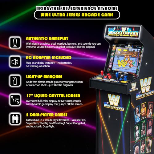 Borne d'arcade de 5 jeux Just For Games WWE Ultra Arcade - vue 5