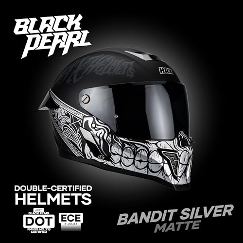 Image of HAX Full Face Motorcycle Helmet for Adult Men and Women, DOT & ECE 22.06 Certified - Powersports Advanced Ventilation Motocross Helmet for Motorbike Street Bike