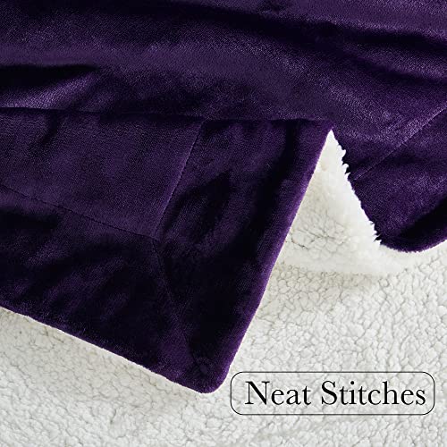 Ryb Home Fleece Blanket & Sherpa Blanket Bundle #TOP3