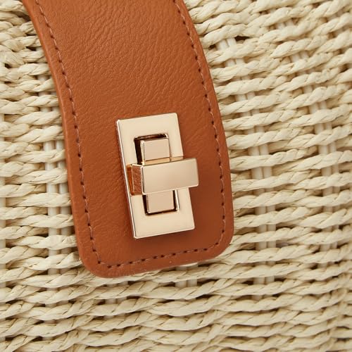 Handmade Straw Woven Bag Beach Clutch Purses Women Vacation Shell Shoulder Crossbody Summer Dumpling Handbag Basket Tote3