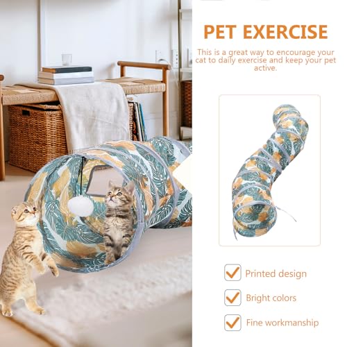 Túnel para de gatos interactivo resistente plegable de poliéster 4