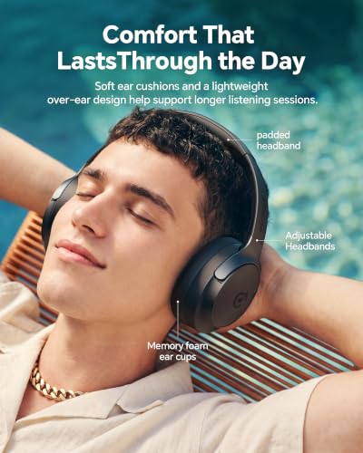 dbsono Hybrid Active Noise Cancelling Headphones:Over-Ear Headphone Black - image 4