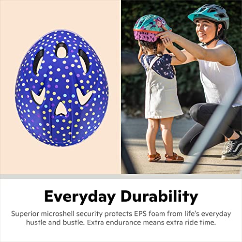 Schwinn Classic Infant Bike Helmet, Dial Fit Adjustment, Kids Age 0 - 3 Year Olds, Girls And Boys Suggested Fit 44 - 50 Cm, Purple Polkadots #TOP2