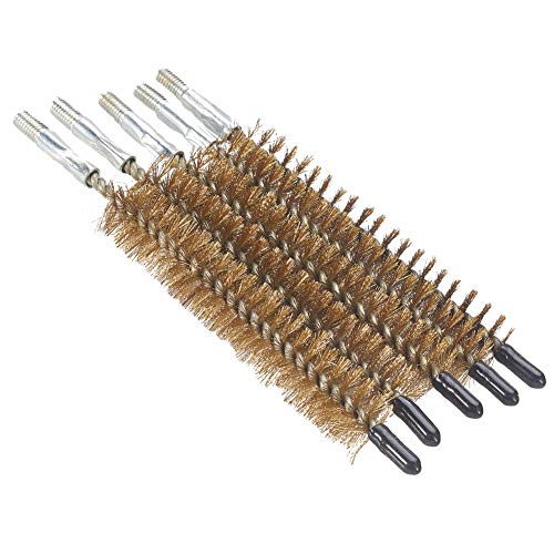 Utoolmart チューブブラシ ワイヤーブラシ ワイヤーチューブブラシ 直径20mm ブラシの長さ100mm 5個入り スパイラルブラシ 銅線 金属ブラシ スパイラル型 チューブクリーニングブラシ パイプブラシ クリーニング