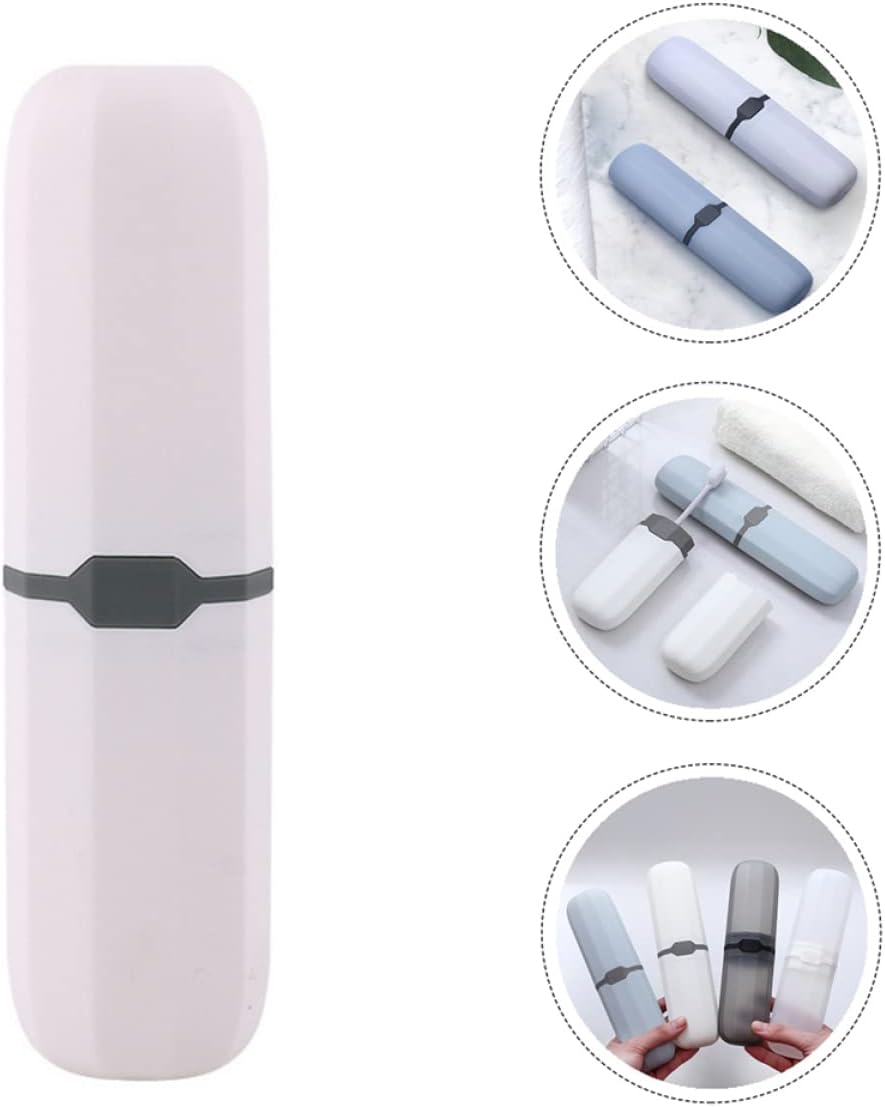 4 Pcs Portable Toothbrush and Toothpaste Storage Boxes Assorted Color Toothbrush Holders for Travel Camping and Daily Use Ideal for Electric and Standard