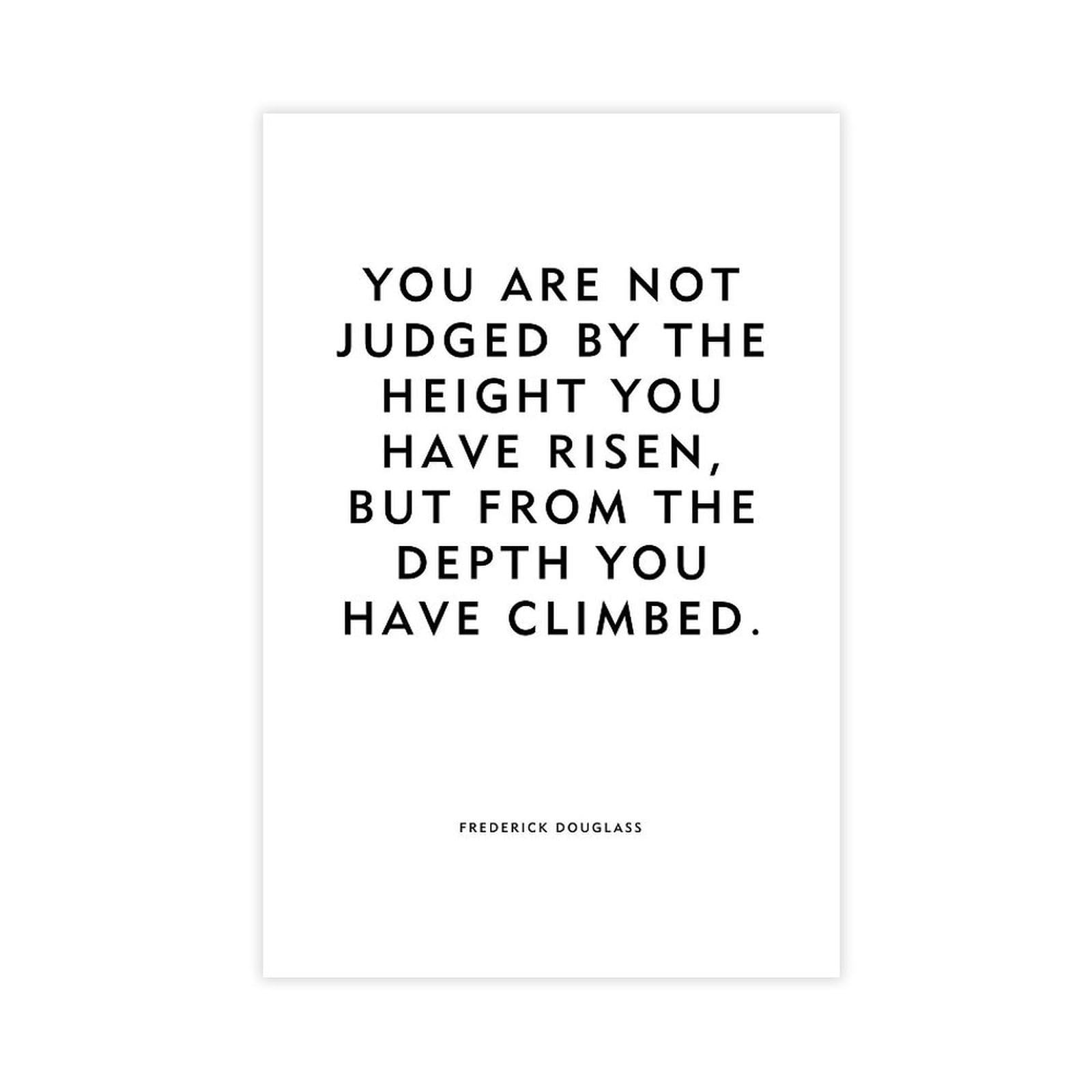 ELKPDOE Not Judged Poster Motivational Quotes