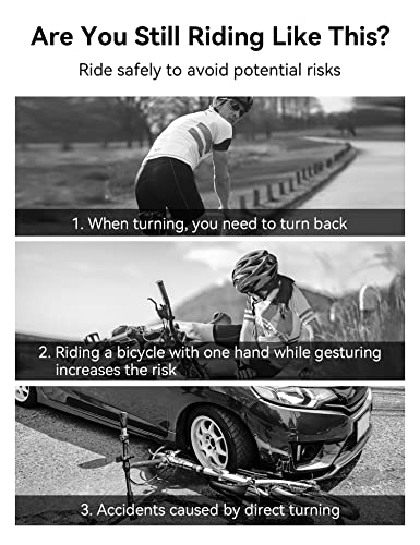 Bike Mirror 1 Pair, MAGICYCLE Bike Mirrors Handlebar Rear View Mirror, E-Bike Mirrors, 360 Degree Adjustable Rotatable Bicycle Mirrors for Handlebars, Safe Wide Angle HD Glass Bike Side Mirrors - Image 3