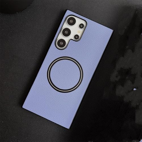 Coque magnétique Samsung S24 Plus violet clair pour le bureau et le quotidien