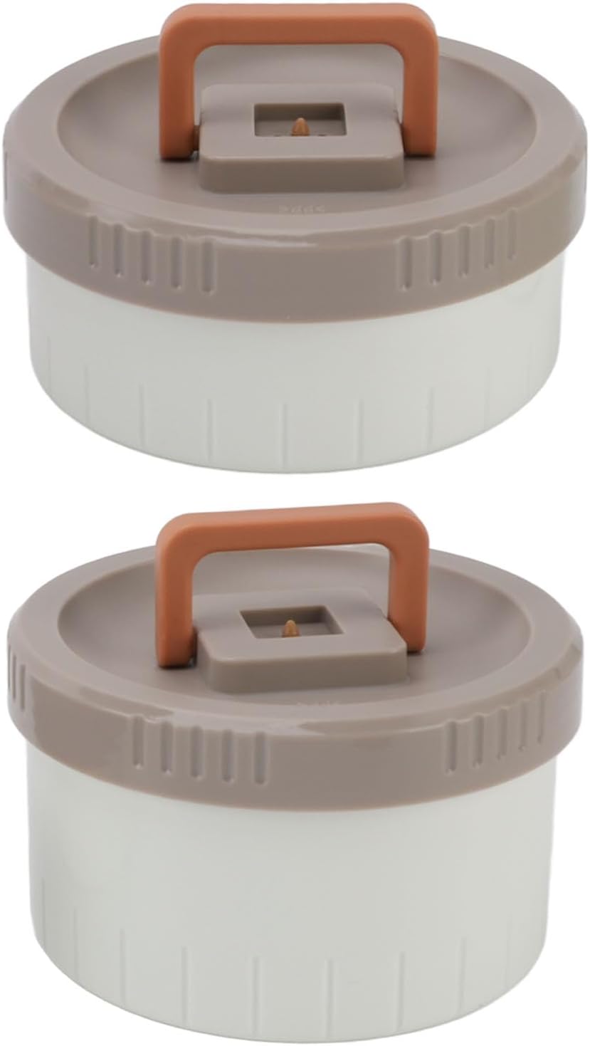 TOPINCN 2.9L Stackable Insulated Box 304 Stainless Steel Leakproof Food Jar with Handle and Venting Valve, Double Layer Vacuum Insulation Technology (Red)