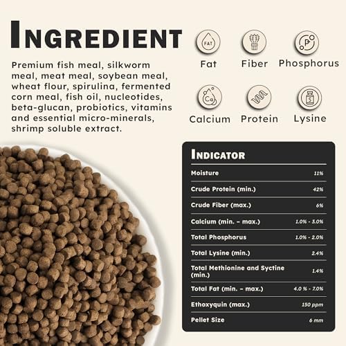 HARUTO Koi Food Growth Silk Worm 11lb - Body Growth & Protein Formula