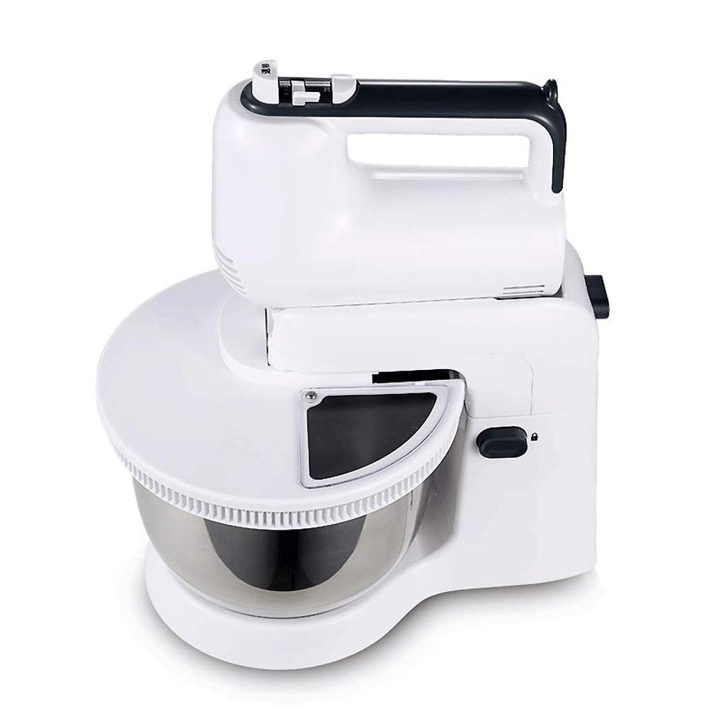 Egg Beater Electric Hand Mixer Stainless Steel Mixer Electric 5 Different Speed Settings -White