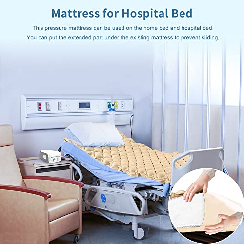 Eslyyds Alternating Air Pressure Mattress For Medical Or Standard Bed With Electric Quiet Pump System And Pad Topper To Prevent Bed Sores And Pressure Ulcer Relief, Air Mattress For Hospital And Home #TOP3