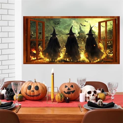 Vinilo Decorativo 3D Halloween Brujas Pegatina de Pared miniatura 7