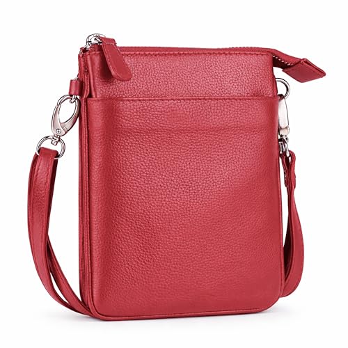Image of HAMMONDS FLYCATCHER Genuine Leather Sling Bag for Women Stylish Crossbody Bag for Women Compact Lightweight Ladies Sling Bags for Woman with Adjustable Strap for Daily Use