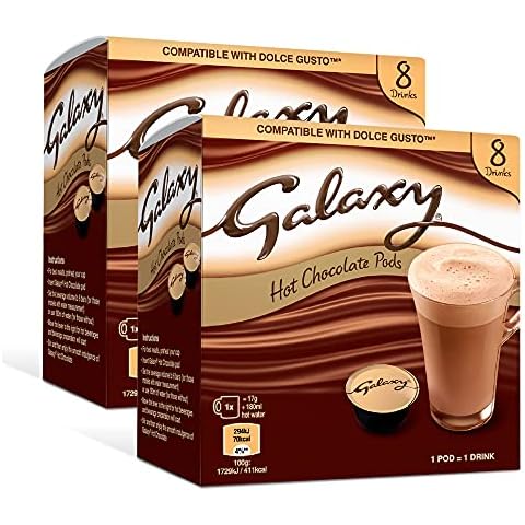 cafféluxe Galaxy Hot Chocolate Pods | Dolce Gusto Hot Chocolate Pods | 16 Servings - Dolce Gusto Compatible Hot Chocolate Capsules Cover