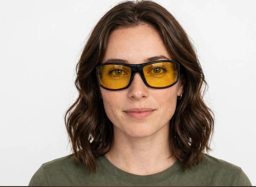 Image of Unisex Stylish Round Sunglasses | TAC Polarized Lens | 100% UV Protection | Men & Women Driving Bikes, Outdoor Sports, Hiking & Travel Eyewear (black sunglass)
