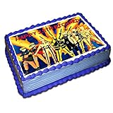 Naruto Phases Personalized Cake Topper 1/4 8.5 x 11.5 Inches Birthday Cake Topper