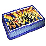 Naruto Phases Personalized Cake Topper 1/4 8.5 x 11.5 Inches Birthday Cake Topper