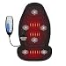 Snailax Memory Foam Massage Seat Cushion - Back Massager with Heat,6 Vibration Massage Nodes & 3 Heating Pad, Massage Chair Pad for Home Office Chair or Car Seat