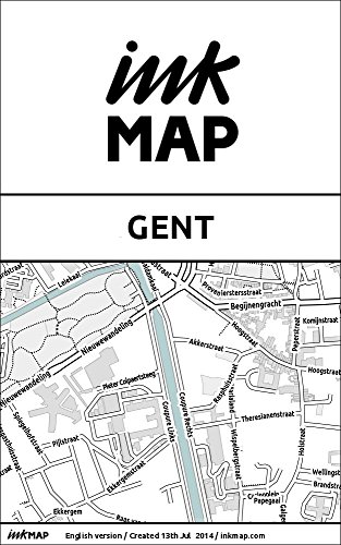 Ghent Inkmap - maps for eReaders, sightseeing, museums, going out, hotels (English)