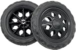 Shopping Trolley Wheels x 2 for 2 Wheel Granny Basket Supermarket Trolley Spare Replacement Wheels Black