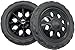 Shopping Trolley Wheels x 2 for 2 Wheel Granny Basket Supermarket Trolley Spare Replacement Wheels Black