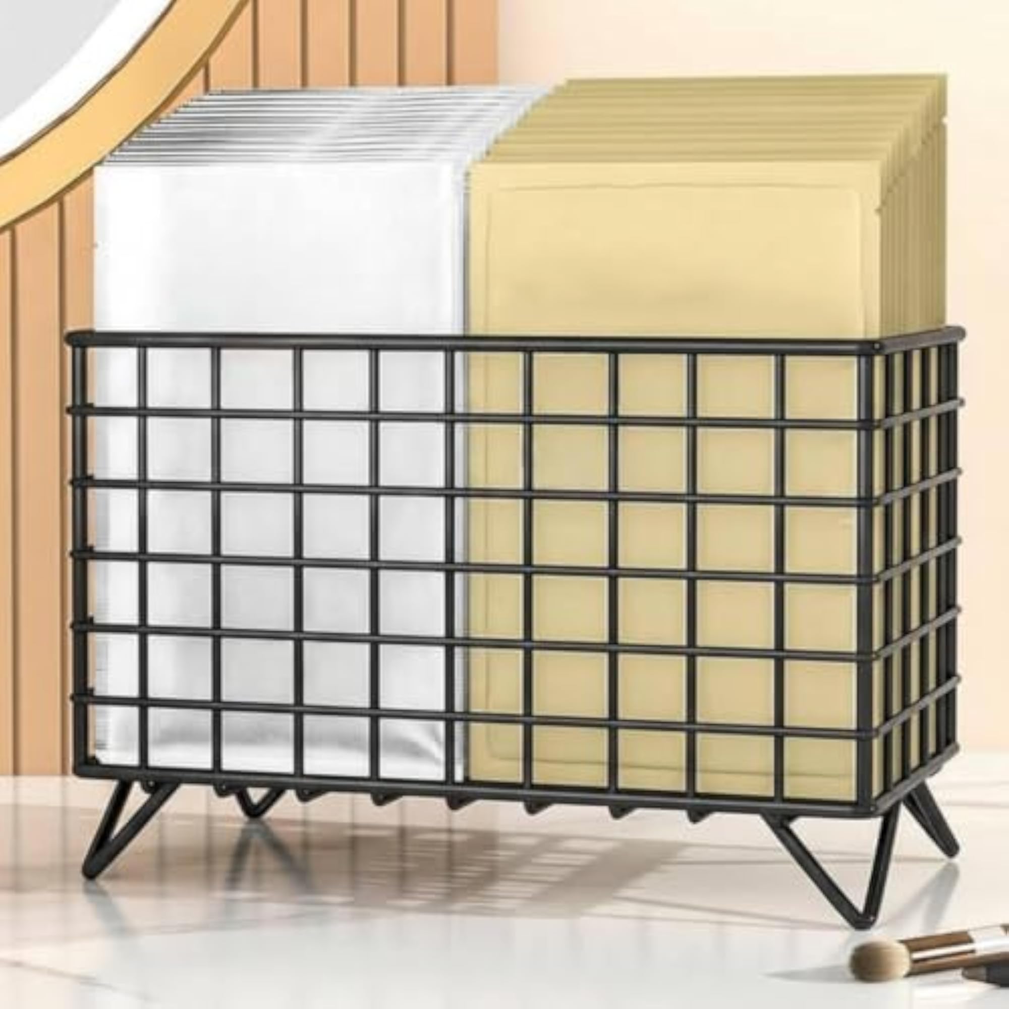 Large Capacity Rotating Makeup Brush Holder, Cosmetic Organizer
