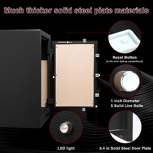 Image of TIGERKING 3.7 Cu Ft Large Home Safe with key and digital keypad