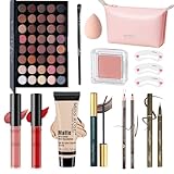 All in One Makeup Kit - Makeup Kit for Women - Travel Portable Makeup Set for Beginners - Makeup Essential Bundle Include Foundation Eyeshadow Palette Lipstick Eyeliner Mascara Cosmetic Brush Set Gift - Image 1
