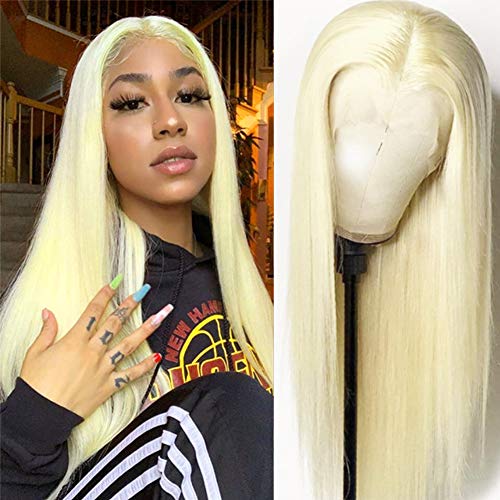 613 Lace Front Wig Human Hair With Baby Hair Pre Plucked Long 22 Inch Blonde Lace Front Wig Human Hair 13x4x1 Straight Brazilian Virgin Human Hair for Women