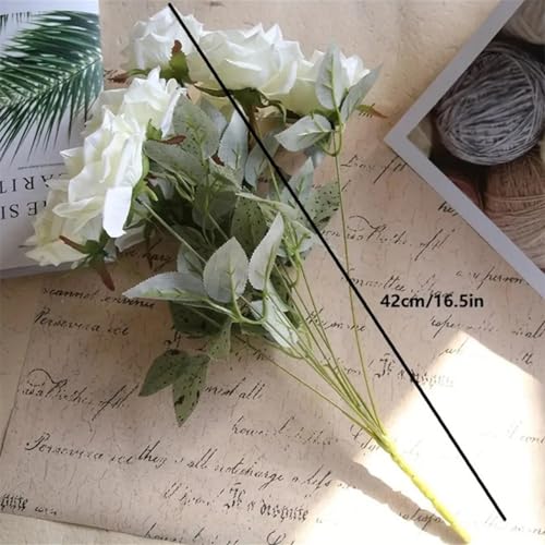 Roses artificielles bleues pour une décoration de table de mariage féerique - 3