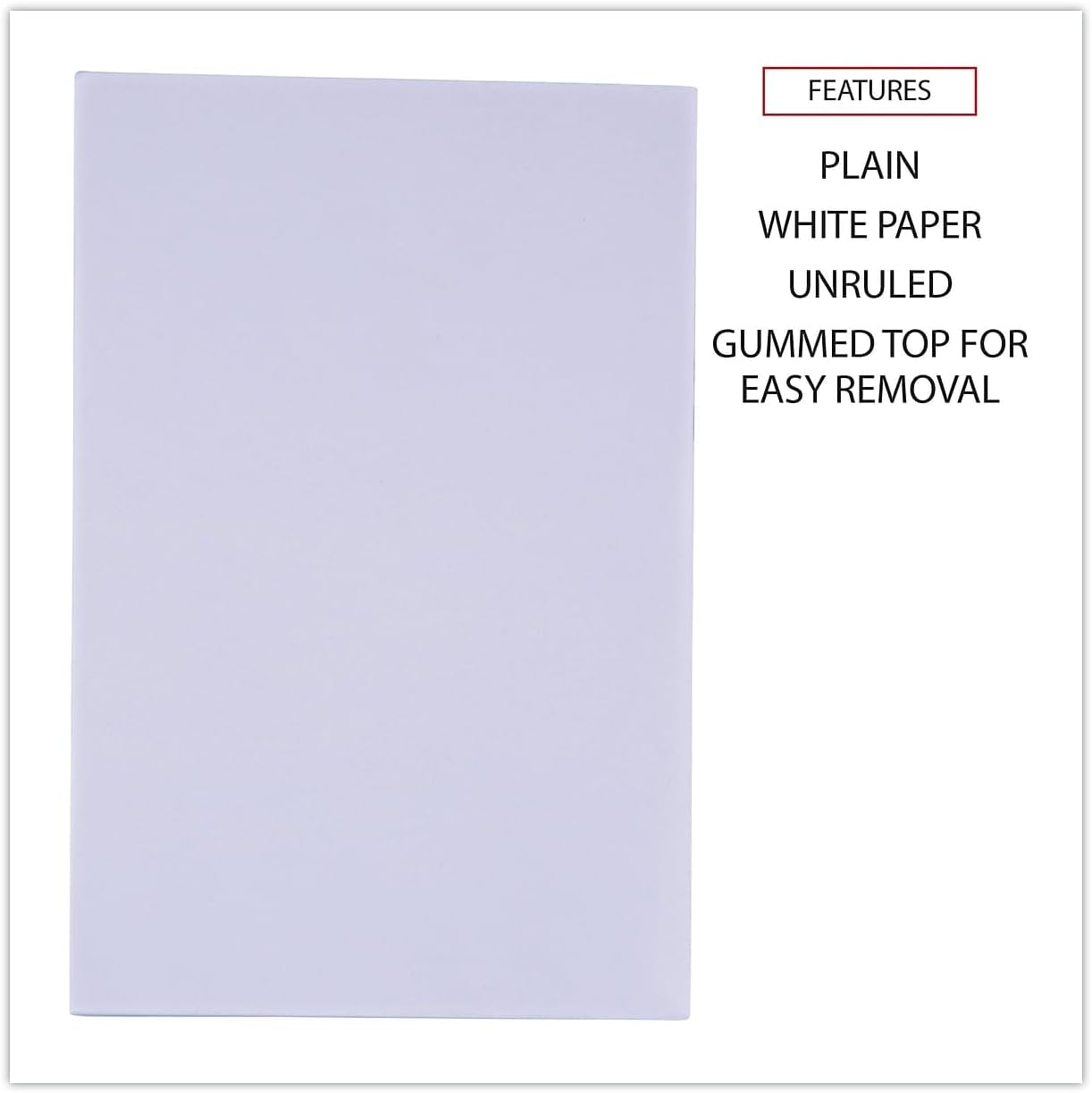 Universal 35624 Bulk Scratch Pads, Unruled, 4 x 6, White, 100 Sheet