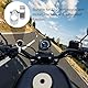 SPERMUOY Motorraduhr,Motorrad Uhr Lenker 22-25mm Motorrad Lenkeruhr,Wasserdicht Motorraduhren für Lenker, Lenkerhalterung Uhr für Motorräder, Elektrofahrzeuge-silbrig