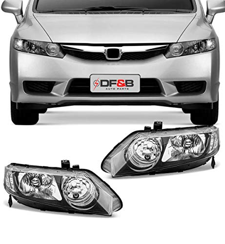 Par Farol New Honda Civic Modelo 2007 A 2008 2009 2010 2011