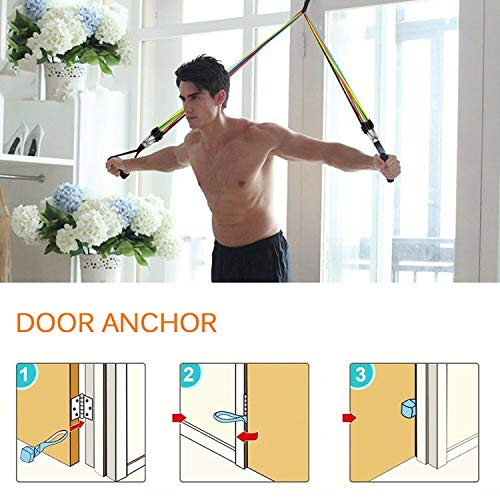 11pcs/Set Fitness Pull Rope Resistance Bands TPE Strength Gym Equipment Home Elastic Exercises Body Fitness Workout Equipment - Home Fitness Guru 11pcs/Set Fitness Pull Rope Resistance Bands TPE Strength Gym Equipment Home Elastic Exercises Body Fitness Workout Equipment - Image 7