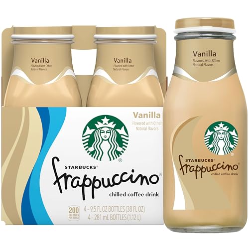 Starbucks Frappuccino, Vanilla Iced Coffee Drink, 9.5oz Bottles (...