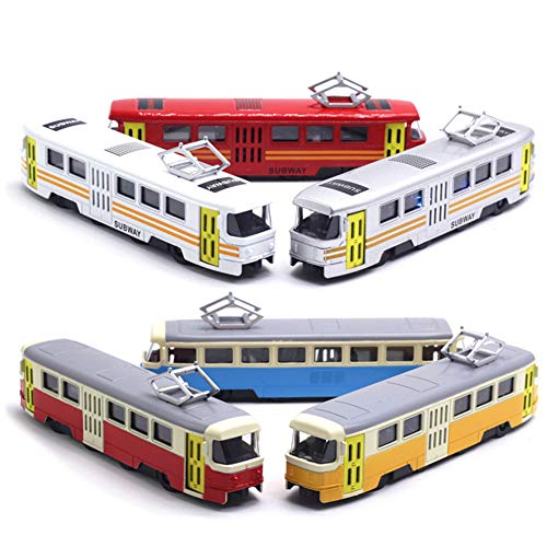 LA TALUS Speelgoed terugtrekken Voertuigen Klassieke Trein Tram Diecast Pull Back Model met LED Muziek Ontwikkeling Kids… - Image 7